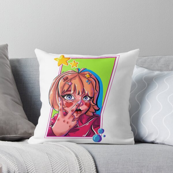 Item preview, Cute Girl Flashy Peace Sign designed and sold by saralovesart.