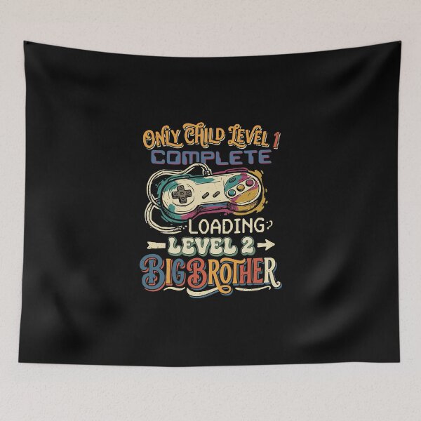 Item preview, Only Child Level 1 Complete Loading Level 2 Big Brother Gamer Sibling Announcement designed and sold by PopStars1993.