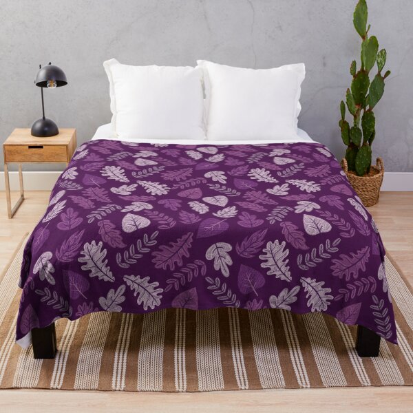 Item preview, Textured Autumn Canopy – Cozy Fall Foliage Pattern | Purple designed and sold by Frohyou.