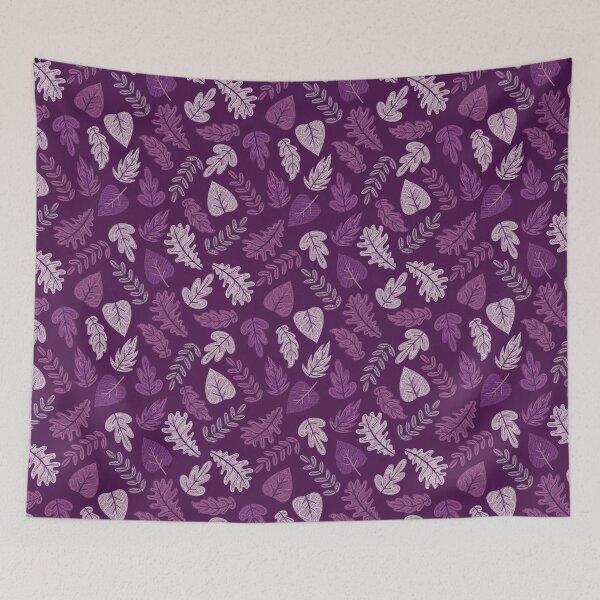 Item preview, Textured Autumn Canopy – Cozy Fall Foliage Pattern | Purple designed and sold by Frohyou.