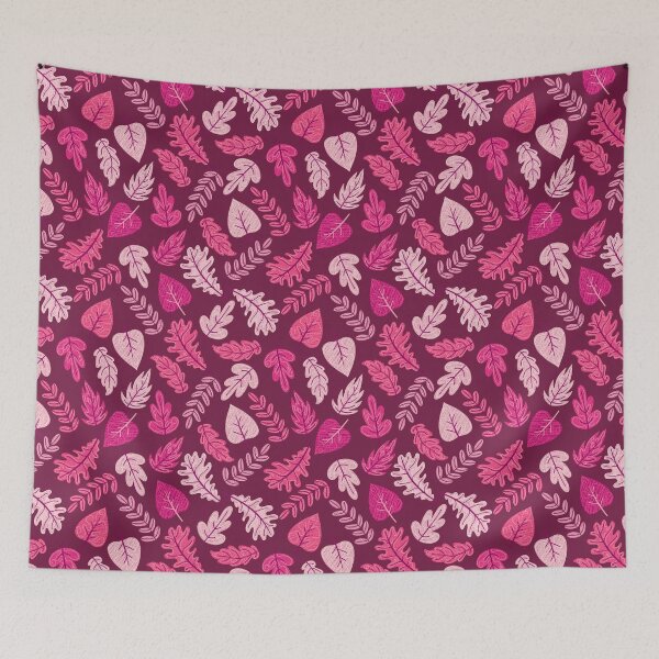 Item preview, Textured Autumn Canopy – Cozy Fall Foliage Pattern | Pink designed and sold by Frohyou.