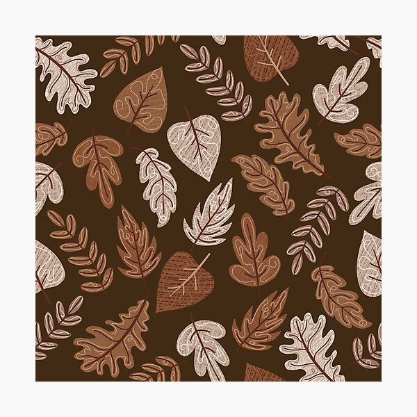 Item preview, Textured Autumn Canopy – Cozy Fall Foliage Pattern | Brown designed and sold by Frohyou.