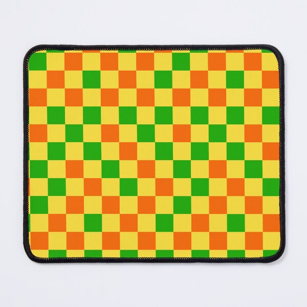 Item preview, Orange And Green On Pink Checkered Design designed and sold by PatternTitan.