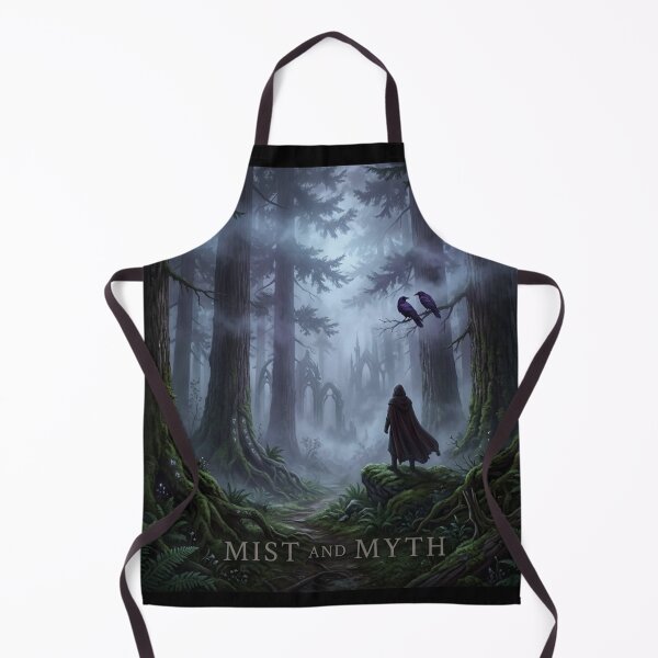 Item preview, Misty Mountain With Trees Mist and Myth - The Cascadia Forest - Dark Cottagecore Fantasy Aesthetic / Gamer / Gaming / Fantasycore / Goblincore / Dark forest  designed and sold by TeenLake.