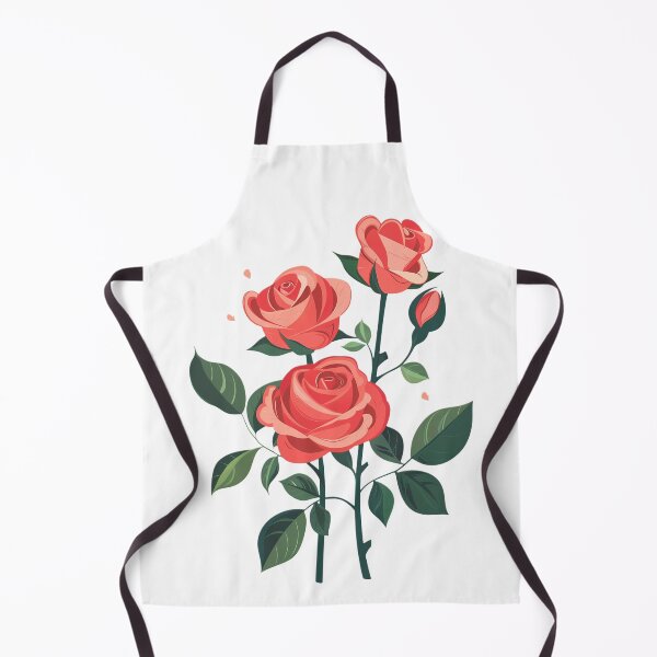 Item preview, Elegant coral-pink roses in vector graphics designed and sold by Nela-&-Lena.