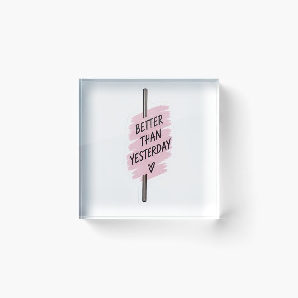 Item preview, Better Than Yesterday Pole Dance Sticker – Motivational Dancer Gift designed and sold by posteratorshop.