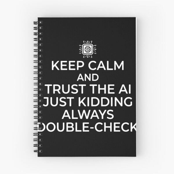 Item preview, Keep Calm And Trust The Ai Just Kidding Always Double-Check Programmer Tech Humor designed and sold by PopStars1993.