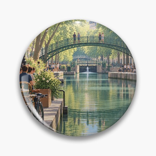 Item preview, Canal Saint-Martin Paris 10e designed and sold by Past in Threads.