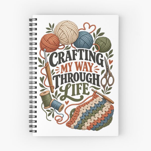Item preview, Crafting My Way Through Life – Funny Handmade Hobby Design designed and sold by Print-Mingle01.