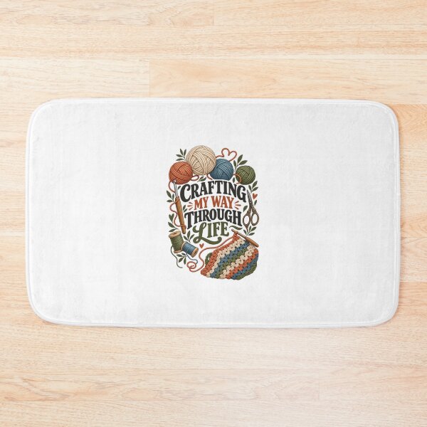 Item preview, Crafting My Way Through Life – Funny Handmade Hobby Design designed and sold by Print-Mingle01.