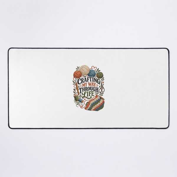 Item preview, Crafting My Way Through Life – Funny Handmade Hobby Design designed and sold by Print-Mingle01.