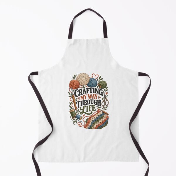 Item preview, Crafting My Way Through Life – Funny Handmade Hobby Design designed and sold by Print-Mingle01.