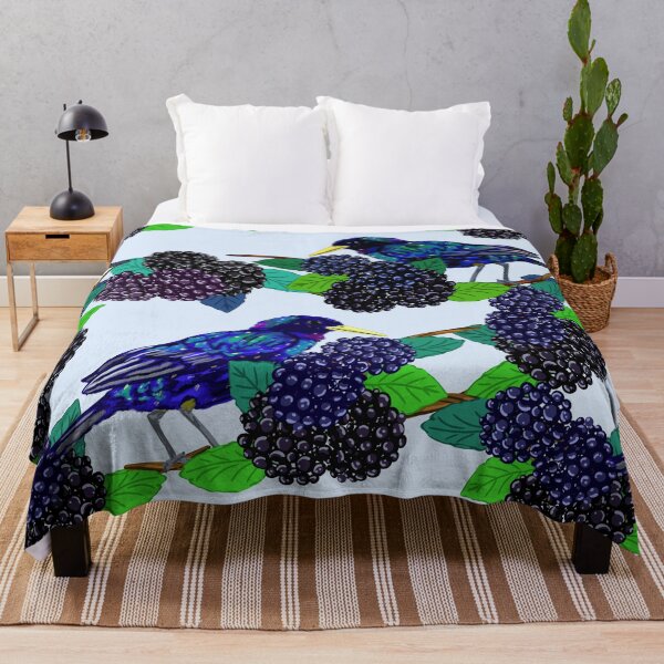 Item preview, Birds Among Blackberry Bushes designed and sold by Antiope33.