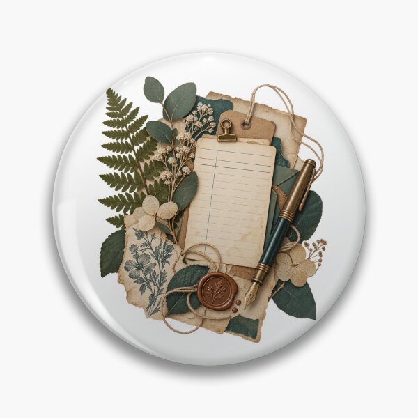 Item preview, Vintage Botanical Junk Journal Ephemera – Nature Collage Art designed and sold by Georain.