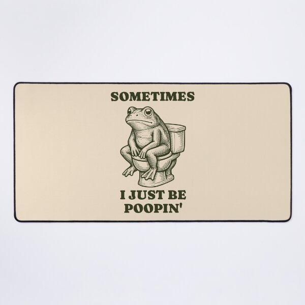 Item preview, Sometimes I Just Be Poopin' Funny Frog Sitting On Toilet Bathroom Humor designed and sold by KLArtzStore.