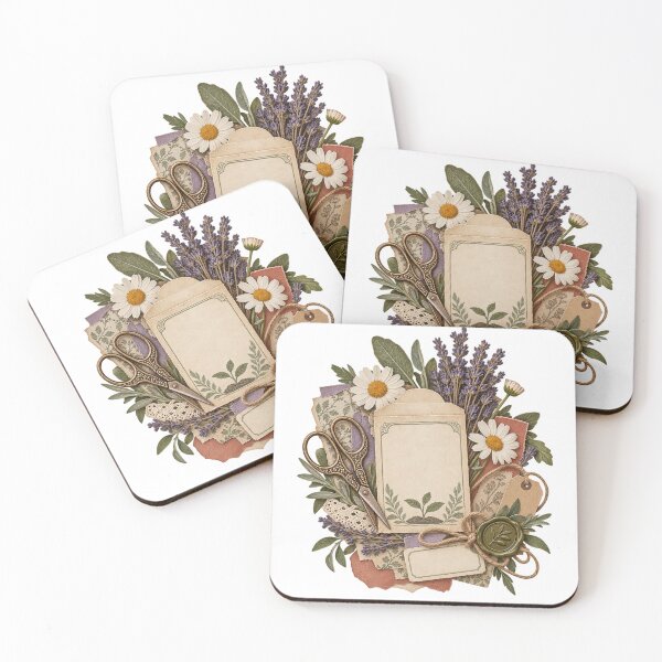 Item preview, Vintage Botanical Junk Journal Ephemera – Nature Collage Art designed and sold by Georain.