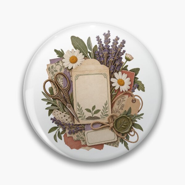 Item preview, Vintage Botanical Junk Journal Ephemera – Nature Collage Art designed and sold by Georain.