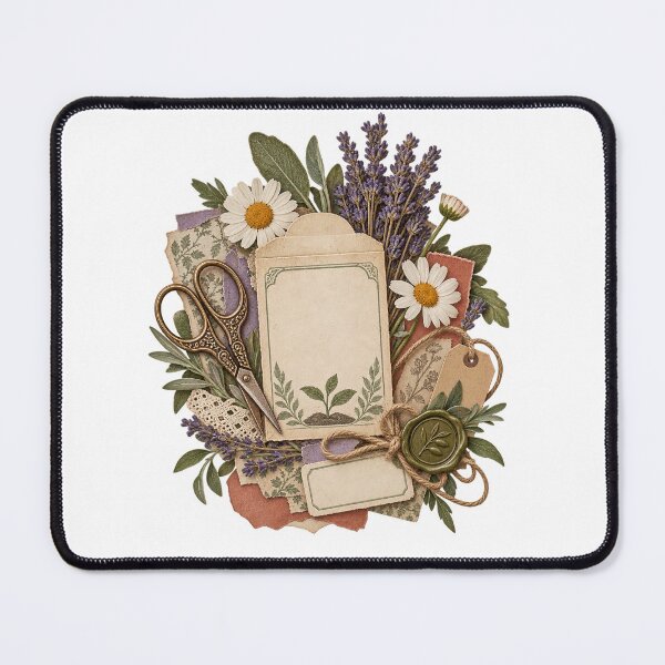 Item preview, Vintage Botanical Junk Journal Ephemera – Nature Collage Art designed and sold by Georain.