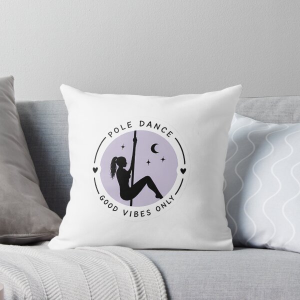 Aperçu de l'œuvre Autocollant « Pole Dance Good Vibes Only » – Cadeau positif pour les danseuses de pole dance créée et vendue par posteratorshop.