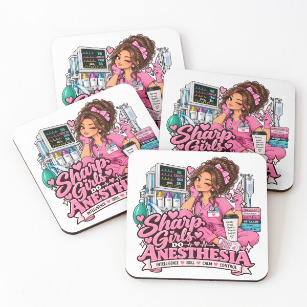 Item preview, Sharp Girls Do Anesthesia – Female Anesthesiologist designed and sold by MaritaSS.
