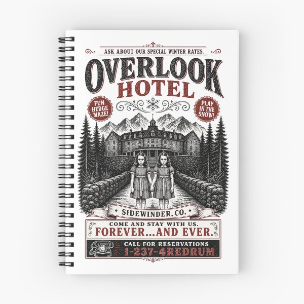 Item preview, The Shining Funny Overlook Hotel Ad Shirt designed and sold by gotops12.
