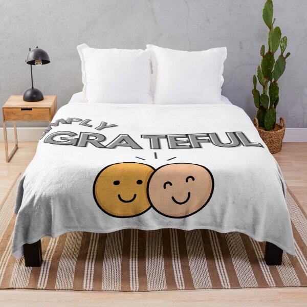 Item preview, Simply Grateful | Cute Smiley Face Positivity designed and sold by LensDyn™.
