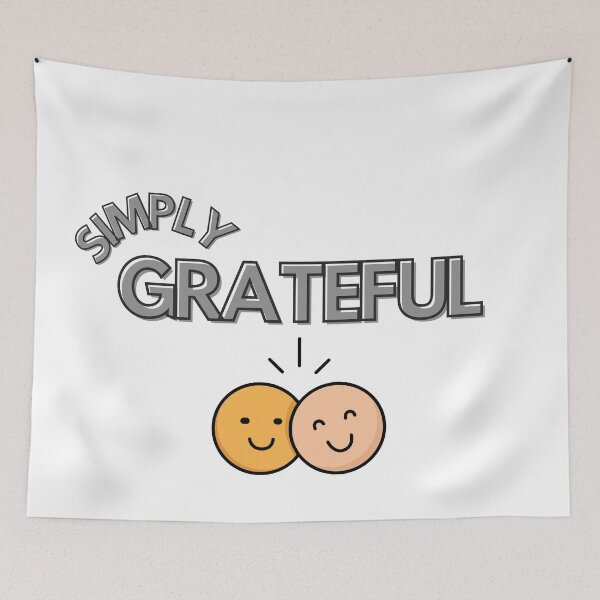 Item preview, Simply Grateful | Cute Smiley Face Positivity designed and sold by LensDyn™.