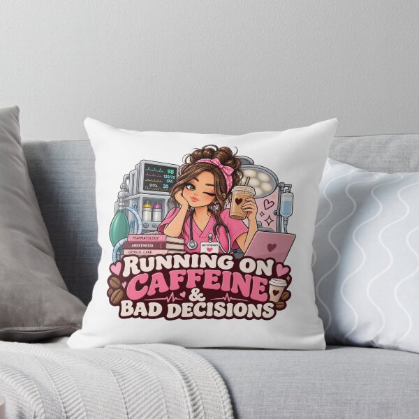 Item preview, Running on Caffeine Anesthesiologist Humor designed and sold by MaritaSS.