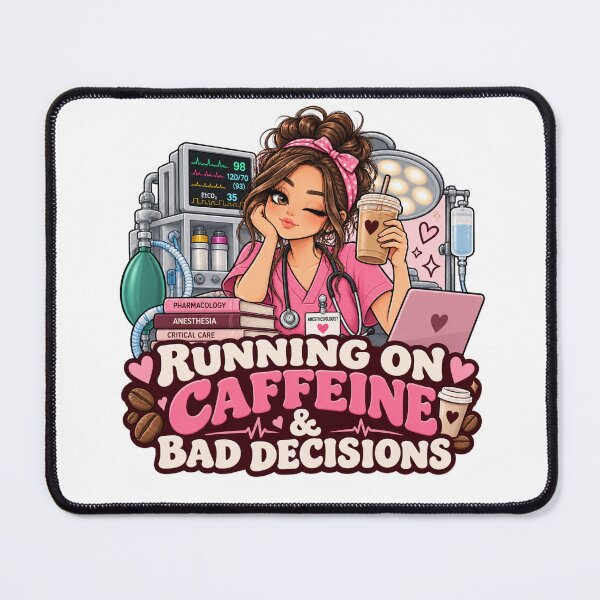 Item preview, Running on Caffeine Anesthesiologist Humor designed and sold by MaritaSS.