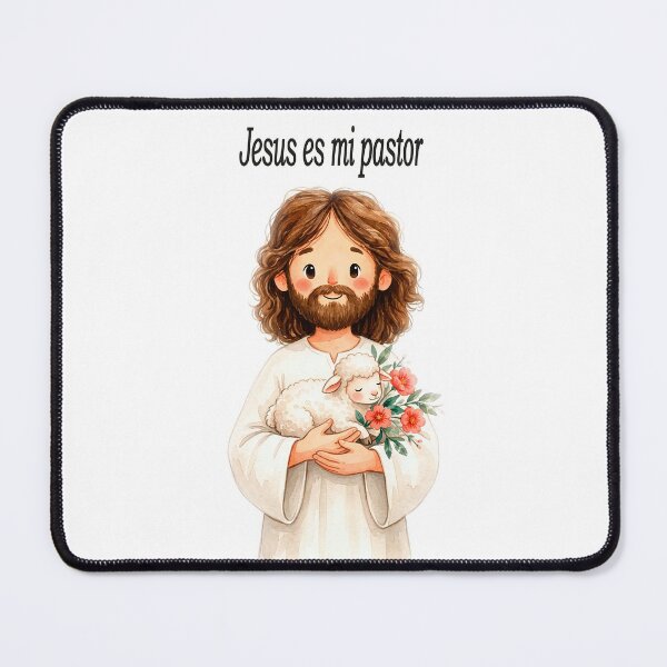 Item preview, Jesus Is My Shepherd Cute Watercolor with Lamb designed and sold by El Mundo de Nalito..