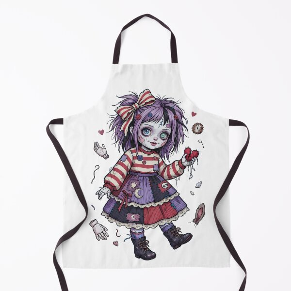 Item preview, Creepy Cute Gothic Doll Creepy Voodoo Ragdoll designed and sold by VibranPalette.