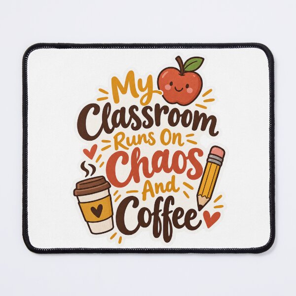 Item preview, My Classroom Runs On Chaos And Coffee designed and sold by NovaToons.