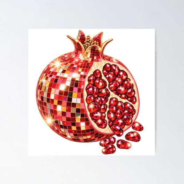 Item preview, Glitter pomegranate designed and sold by Zeewind.