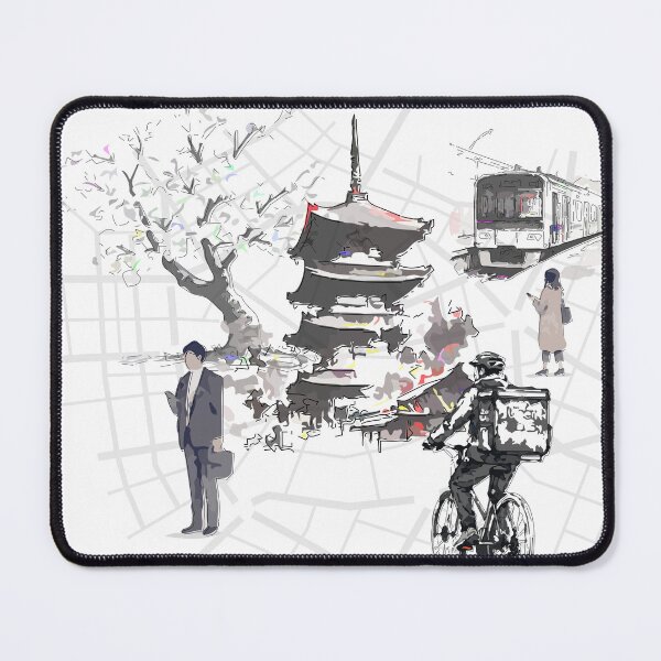 Item preview, Japan Travel and Modern City Life Sketch Illustration designed and sold by maewjpho.