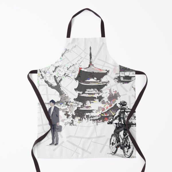 Item preview, Japan Travel and Modern City Life Sketch Illustration designed and sold by maewjpho.