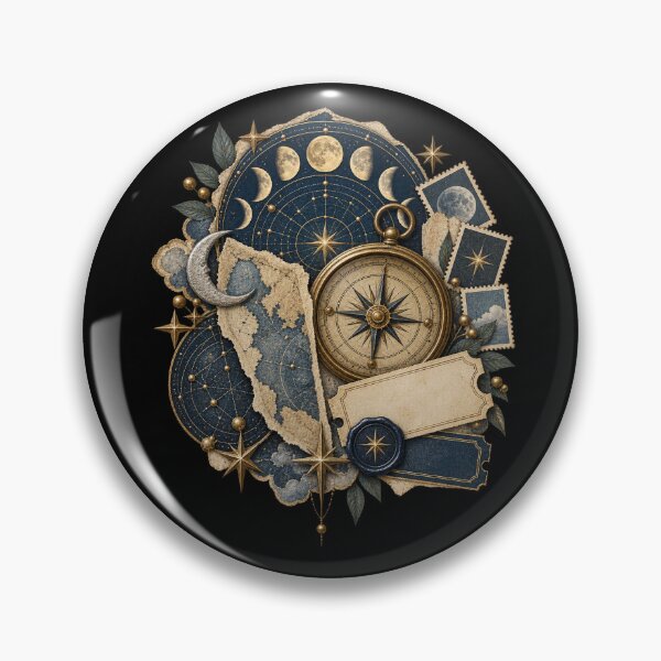 Item preview, Celestial Travel Junk Journal Ephemera – Vintage Explorer Collage designed and sold by Georain.
