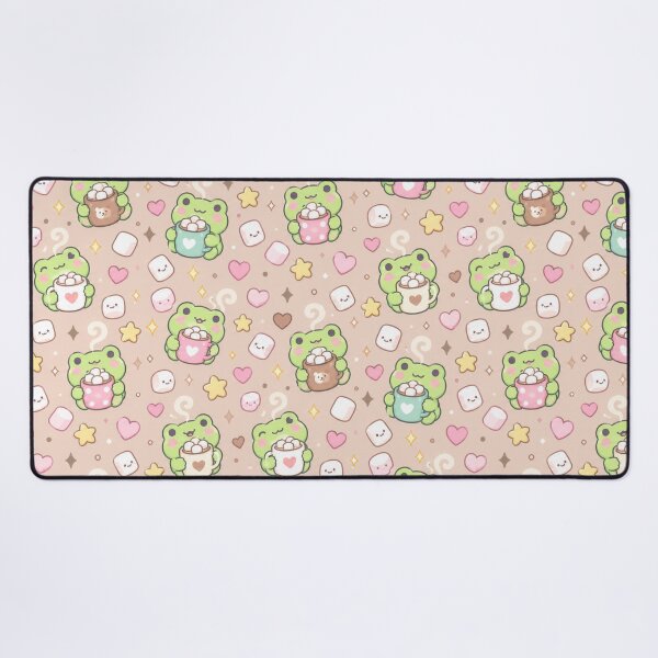 Item preview, Kawaii Frog Marshmallow Mug Cozy Pattern designed and sold by Soft Berry Studio.