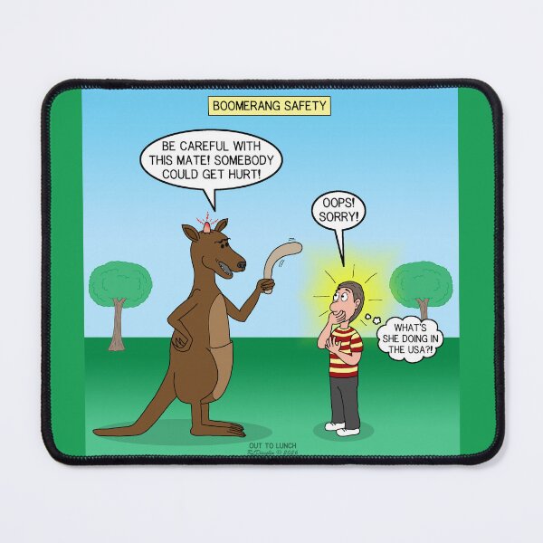Item preview, Boomerang Safety designed and sold by Out to Lunch Cartoons and More.