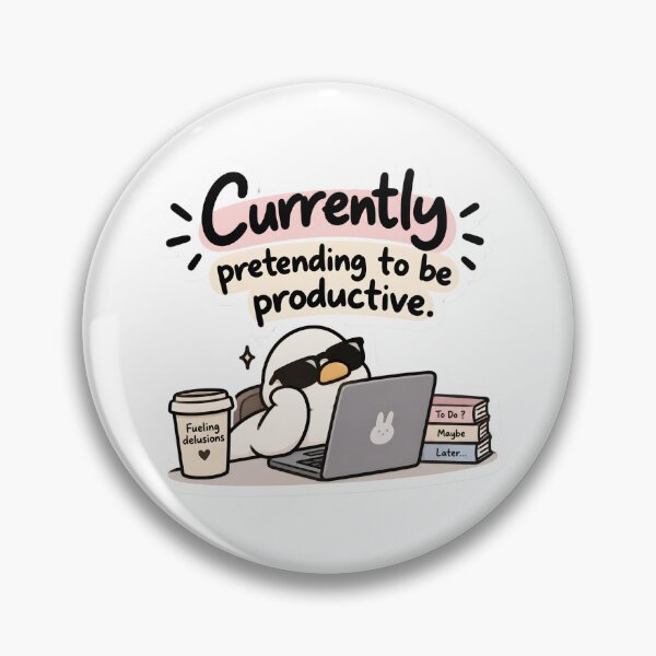 Item preview, Pretending To Be Productive  designed and sold by BLOOMVELLE.