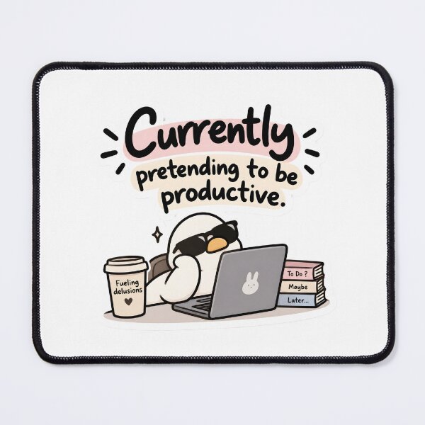 Item preview, Pretending To Be Productive designed and sold by BLOOMVELLE.
