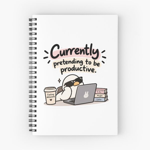Item preview, Pretending To Be Productive  designed and sold by BLOOMVELLE.