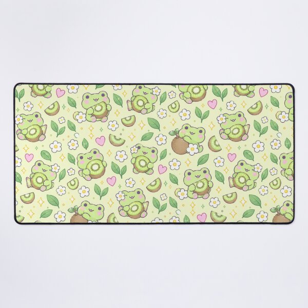 Item preview, Kawaii Frog Kiwi Fruit Pastel Pattern designed and sold by Soft Berry Studio.