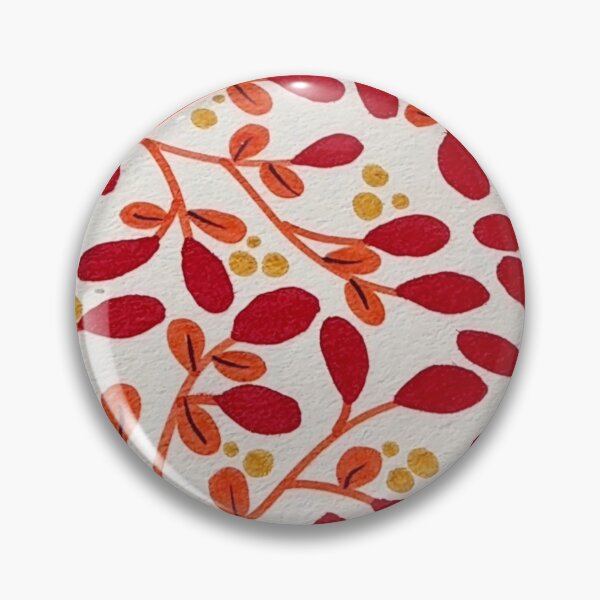 Item preview, Autumn Berry Branches – Warm Botanical Pattern designed and sold by Vintage-Lady65.