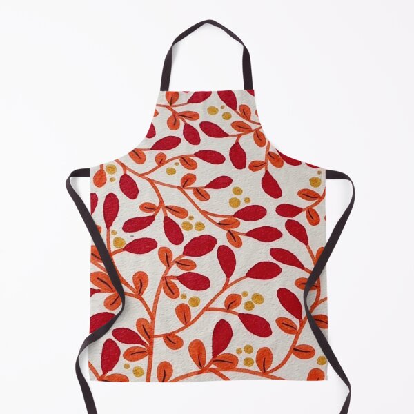 Item preview, Autumn Berry Branches – Warm Botanical Pattern designed and sold by Vintage-Lady65.