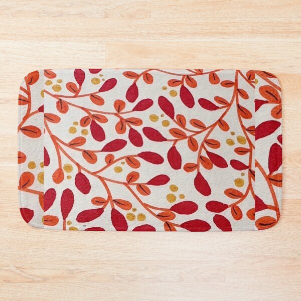 Item preview, Autumn Berry Branches – Warm Botanical Pattern designed and sold by Vintage-Lady65.