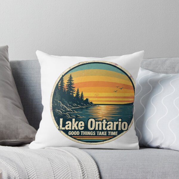 Item preview, Lake Ontario Forever Canada Sunset Design designed and sold by CreativeNest Prints.
