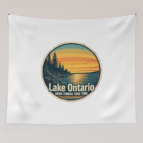 Item preview, Lake Ontario Forever Canada Sunset Design designed and sold by CreativeNest Prints.