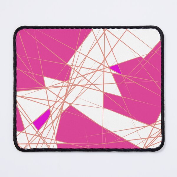 Item preview, Elegant design, abstract geometric modern in pink, white and gold tones - Intuitively hand-designed designed and sold by Susanna Schorr.