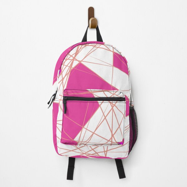 Item preview, Elegant design, abstract geometric modern in pink, white and gold tones - Intuitively hand-designed designed and sold by Susanna Schorr.