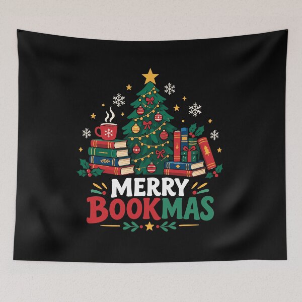 Item preview, Merry Bookmas Christmas Tree Book Lover designed and sold by mraihan.